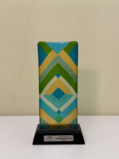 Colorful Curved Glass Award