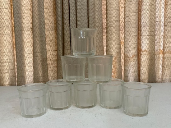 Vintage Clear Glass Luminarc 500 Drinking Glasses