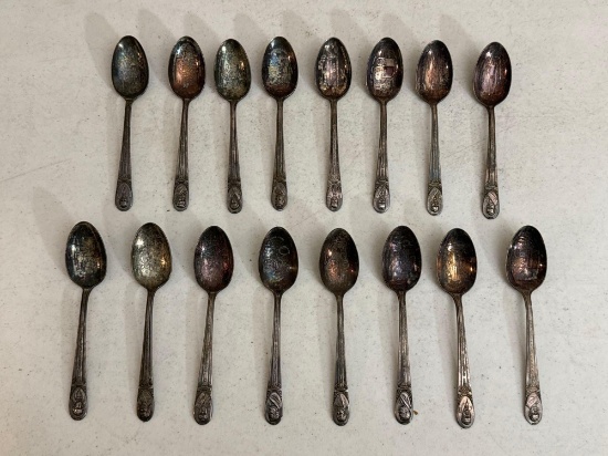 Silver Plate Presidential Spoons