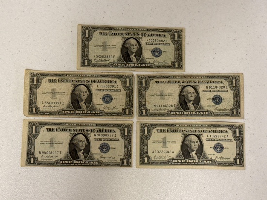 One Dollar Silver Certificates with Printing Defects