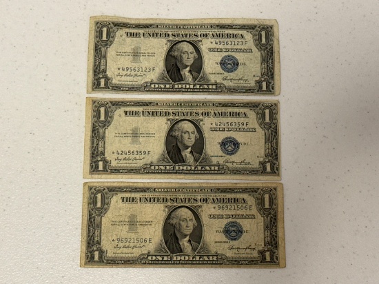 1935 One Dollar Silver Certificates with Star in the Serial Number