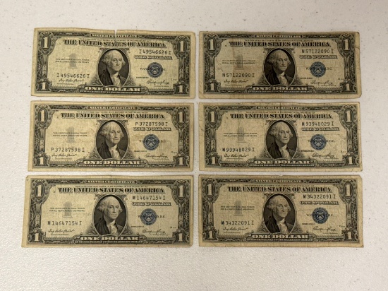 1935 One Dollar Silver Certificates