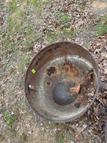 Antique cast-iron pot