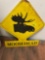 metal moosehead sign
