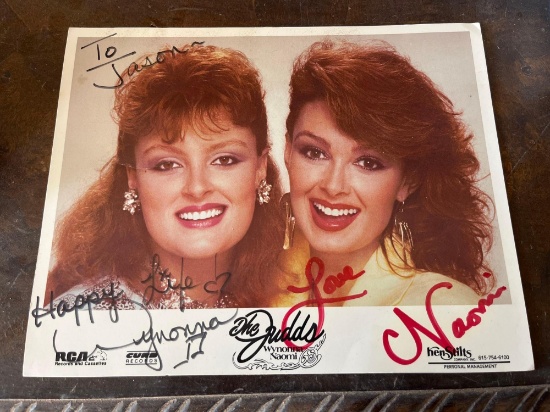 Winona and Naomi Judd autographed picture