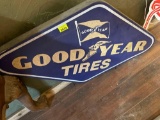 good year tire sign 36x20in wooden