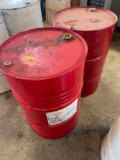 2 55 gallon metal drums