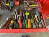 Phillips and flathead screwdrivers