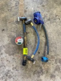 ac filler hoses and gauges