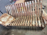 antique metal bench
