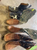 3 pairs of boots