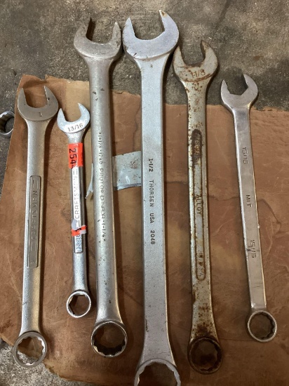 various SAE large wrenches