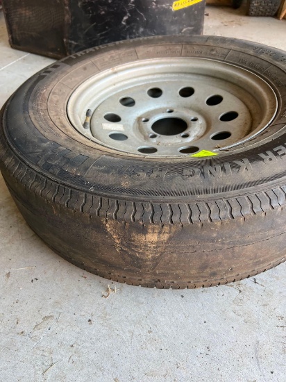 trailer wheel and tire