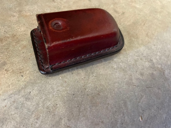 leather magazine carrying case