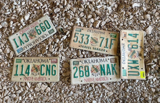Oklahoma license plates