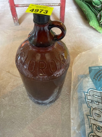 antique Clorox glass bottle