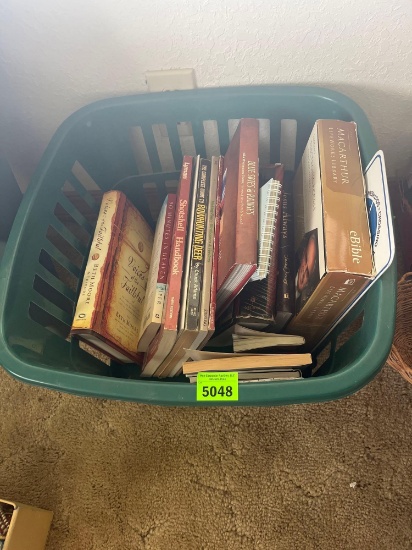 basket with books