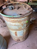 55 gallon, metal drum with sealable lid