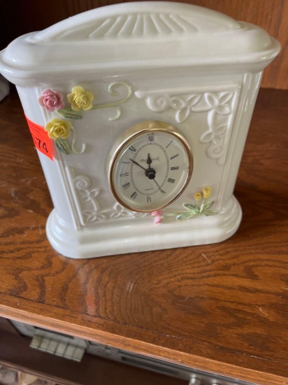 Belleek 2009 porcelain clock.