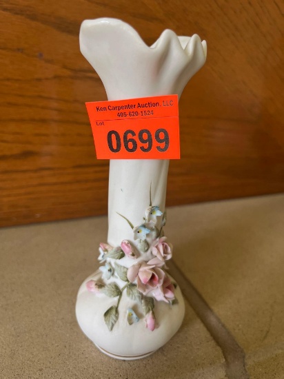 Lefton China wide mouth vase.