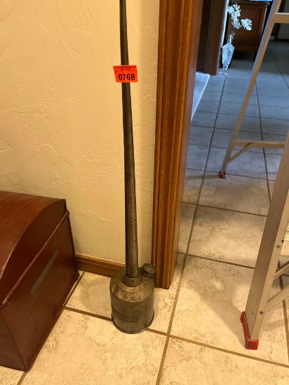 Vintage Oil can 32 inches tall