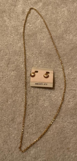 Necklace and earrings