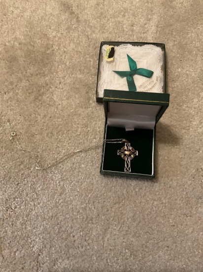 Necklace and handkerchief from Ireland