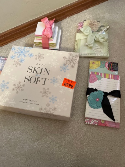 Skin so soft by Avon decorative writing paper and pens