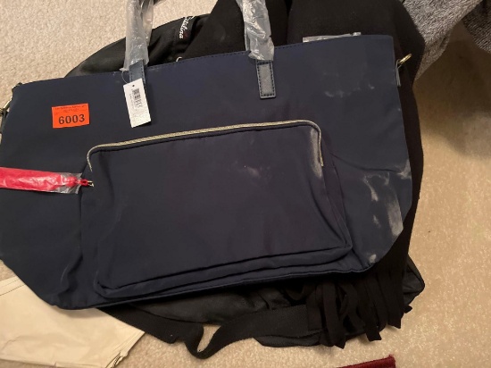 New bag, duffle bag and scarf with pockets