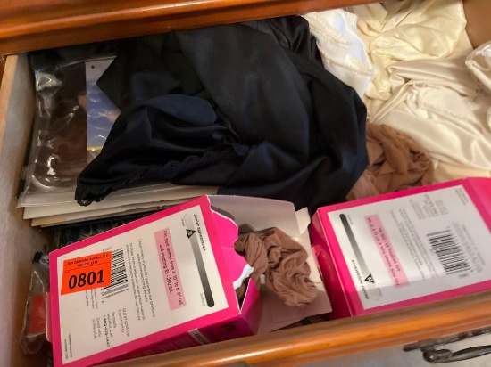 Women under clothes, stockings