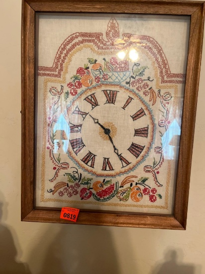 Wall decor clock, 18 inches tall 14 inches wide 4 inches deep
