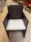 Vintage Foldable Wicker Outdoor Patio Chair