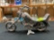 Vintage Chrome Motorcycle Table Top Decoration