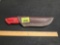Hand Made Hunting Knife with Custom Made Leather Sheath.