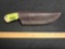 Hand Made Hunting Knife with Custom Made Leather Sheath.
