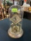 Ornate Schatz Made in Germany Diamond Faced Glass Dome Mantle Piece Clock