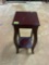 2 Tier Mahogany Wood Plant Stand
