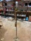 Tall Brass Based Floor Lamp with Decorative Tassels