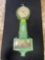 The New Haven Clock Co. Warwick 8 Day Movement, Metal Dial Banjo Clock No Key