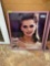 Vintage Pink Light Up Display Case with Posing Model Picture