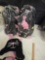 4 -12 Count Bags of New, 100 Percent Wool, Cold Weather Hats, Made in Nepal. Kitty Cats. 4 Times the