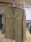 Vintage Military Dress Coat with Patches and Original Buttons.