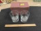 Set of 2, State of Oklahoma, Dome Dedication Glasses with Box. 2002.
