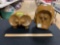 Pair of Vintage Jaru Jack and Ruth Hirsch Decorative Ceramic Owl Statues