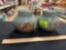 Set of 2 Vintage Chinese Tea Jars with Lids