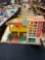 Vintage Fisher Price Little People Garage Parking Ramp and Service Station 930