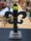 Vintage Cast Iron Fleur De Lis Table Decoration