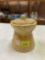Vintage Ceramic Wheat Sheath Cookie Jar with Lid