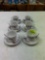 12 Piece Floral Design Tea Cup and Saucer Set