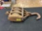Antique Cast Iron and Wood Triple Pulley Block and Tackle